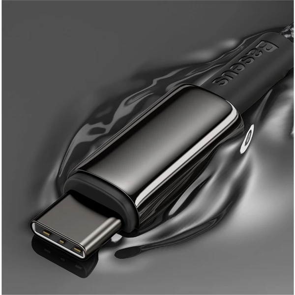Baseus Tungsten Gold USB-C/USB-C napájací kábel 100W 2m čierny - Káble a redukcie - Obrázok RWKGF00101