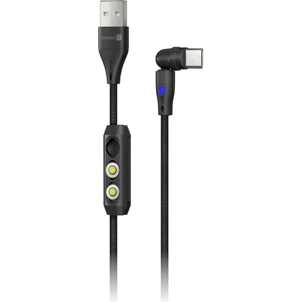 CONNECT IT Magnetic PowerLink 3v1 napájací kábel 18W 2m čierny - Káble a redukcie - Obrázok RWQL000K01