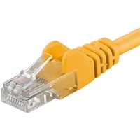 PremiumCord RJ45/RJ45 Cat5e UTP prepojovací kábel 20m žltý - Káble a redukcie