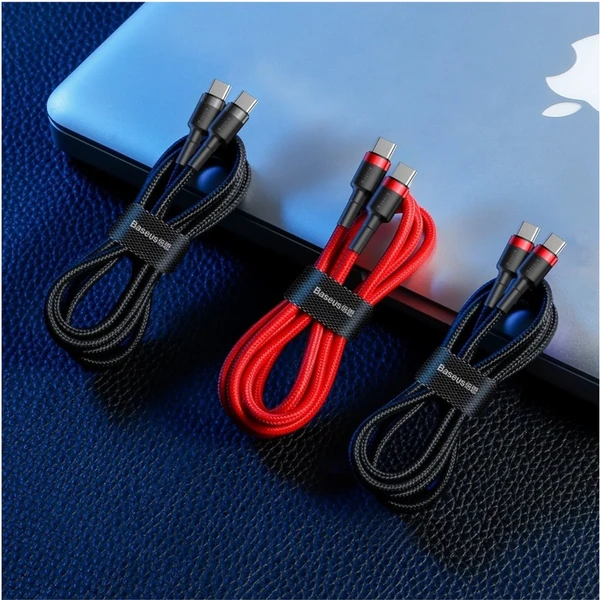 Baseus Cafule USB-C/USB-C napájací kábel 60W 2m čierny - Káble a redukcie - Obrázok RX95300401