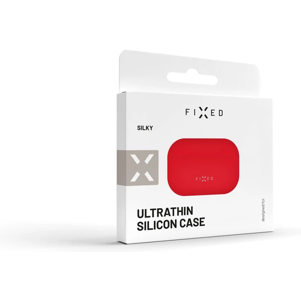 FIXED Silky silikónové puzdro pre Apple AirPods Pro/Pre 2 červené - Puzdra - Obrázok RYS1000601