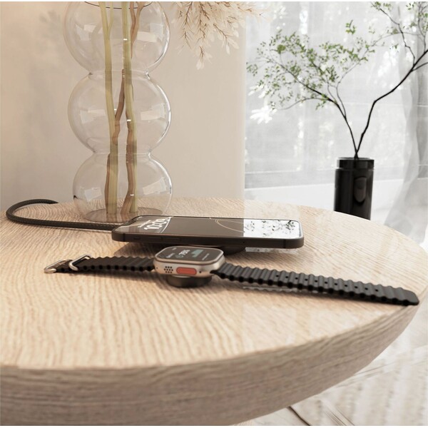 ZENS Pro 2 MagSafe/Qi2 2v1 nabíjačka s USB-C káblom (25W) sivá - Nabíjačky - Obrázok RZYK000K01