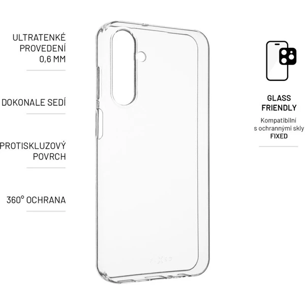 FIXED Skin ultratenký TPU kryt 0,6 mm Samsung Galaxy A25 5G číre - Puzdra - Obrázok S053000N01