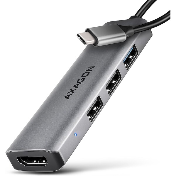 AXAGON HMC-H3A 4v1 USB-C húb