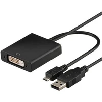 PremiumCord MicroUSB/HDTV -> DVI redukcia 0,2 m čierna - Káble a redukcie