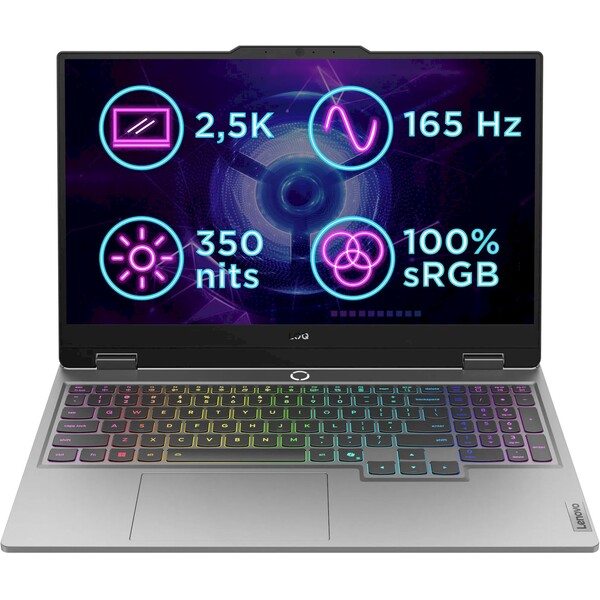 E-shop Lenovo LOQ 15IRX10 (83JE0096CK) RTX 5060 sivý - záruka na 3 roky po registrácii