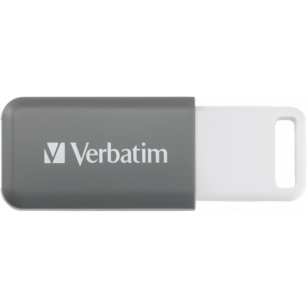 VERBATIM Flash Disk 128GB DataBar USB 2.0 Drive, sivý