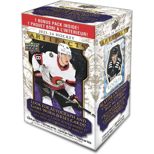 Hokejové karty 2023-24 Upper Deck Artifacts Hockey Blaster Box