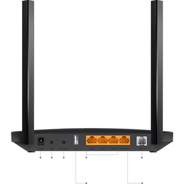 TP-Link Archer VR400 Wi-Fi 5 smerovač čierny - Wi-Fi routery - Obrázok S17U000501