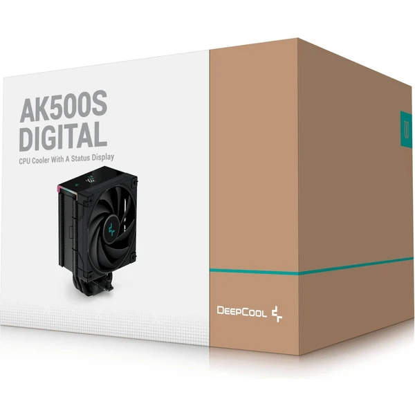 DeepCool AK500S Digital čierny - Chladiče - Obrázok S1J9000O01