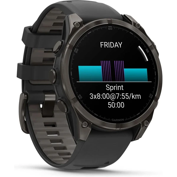 Garmin fenix 8 AMOLED Sapphire 43 mm tmavosivé - Inteligentné hodinky - Obrázok S1LG000J01