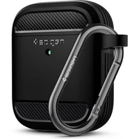 Spigen Rugged Armor puzdro AirPods čierne - Puzdra