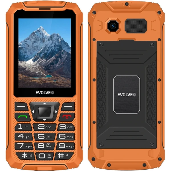 EVOLVEO StrongPhone Z6 vodotesný odolný Dual SIM telefón oranžový - Mobilné telefóny - Hlavný obrázok