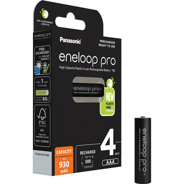 Panasonic Eneloop PRO AAA nabíjacia batéria 930 mAh (4ks)