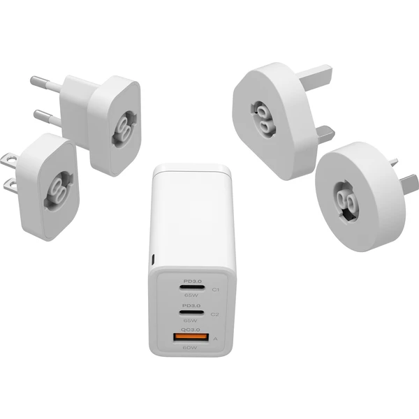 CubeNest S3D1 PD cestovný adaptér (65W) biely - Nabíjačky - Obrázok S2J6000601
