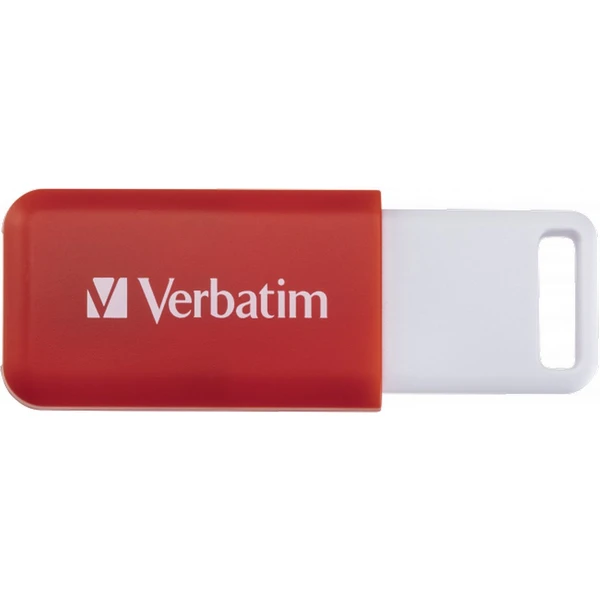 VERBATIM Flash Disk 16GB DataBar USB 2.0 Drive, červený - Flashdisky - Obrázok S2R2000P01