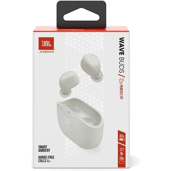 JBL Wave Buds biela - Slúchadlá - Obrázok S2RM300401