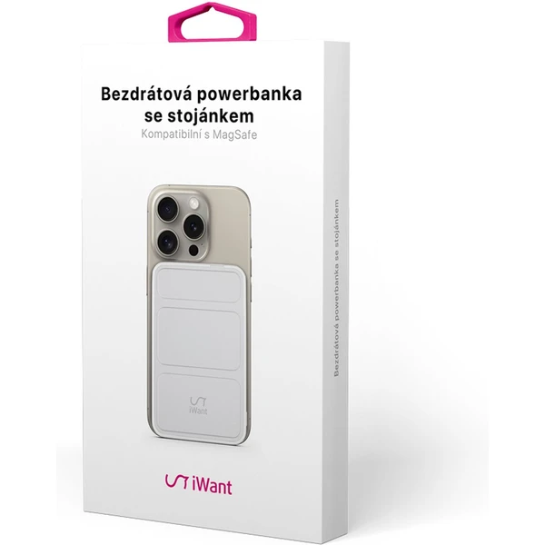 iWant MagSafe powerbanka 7000 mAh biela - Powerbanky - Obrázok S2U2000O01