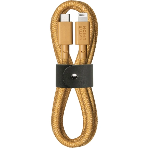 Native Union Belt Cable USB-C/Lightning napájací kábel 1,2m béžový - Káble a redukcie - Hlavný obrázok