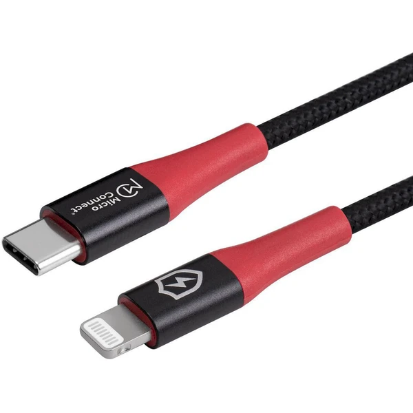 MicroConnect Safe Charge USB-C /Lightning napájací kábel 60W 1,5m čierny - Káble a redukcie - Obrázok S3PF000O01