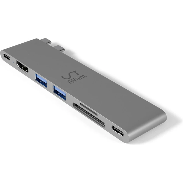 iWant 7v1 Pro Hub 8K s USB-C vesmírne šedý - USB huby - Obrázok S3U6000P01