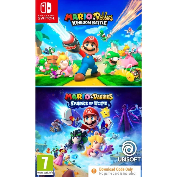 Mario + Rabbids Compilation (Kingdom Battle + Sparks of Hope) (Code in Box) (Switch) - Hry na Nintendo Switch - Hlavný obrázok