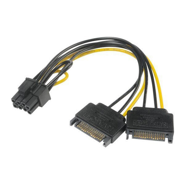Akasa redukcia 2x SATA na 8pin PCIe 2.0
