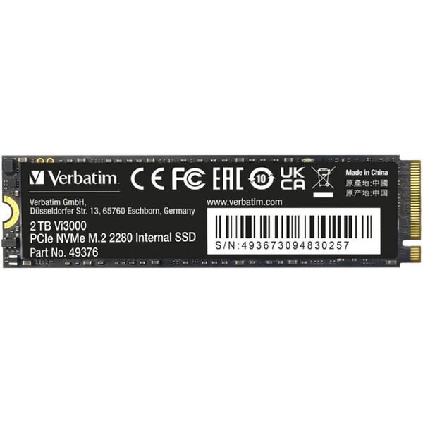 E-shop VERBATIM SSD Vi3000 Internal PCIe NVMe M.2 SSD 2TB