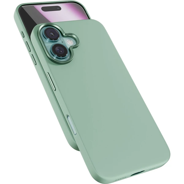 Epico Mag+ Silicone kryt pro iPhone 16 Plus mátově zelená - Puzdra - Hlavný obrázok