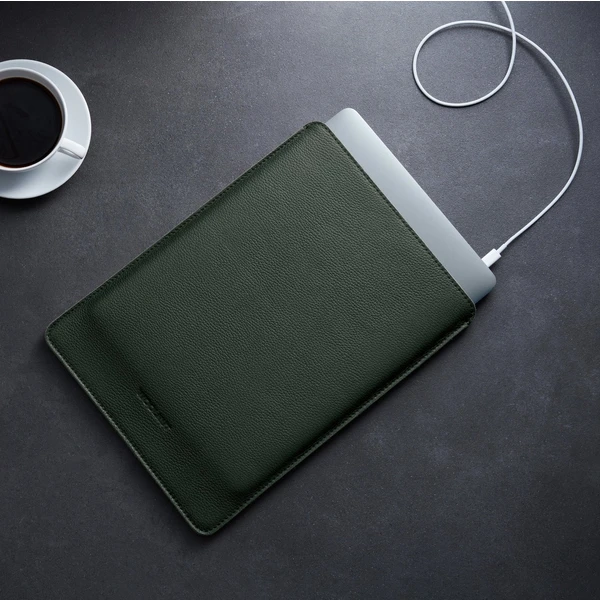 Woolnut kožené puzdro MacBook Pro 13"/MacBook Air 13" tmavozelené - Puzdra - Obrázok S4SR100501