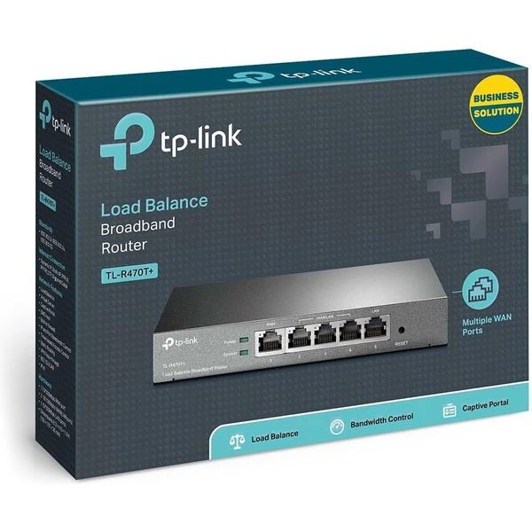 TP-Link TL-R470T+ router čierny - Wi-Fi routery - Obrázok S50C100501