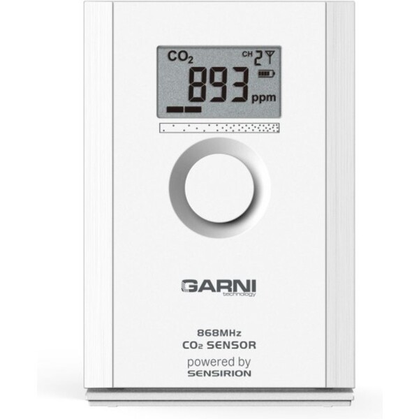 E-shop GARNI 102Q Vnútorné bezdrôtové čidlo koncentrácie CO2 biele