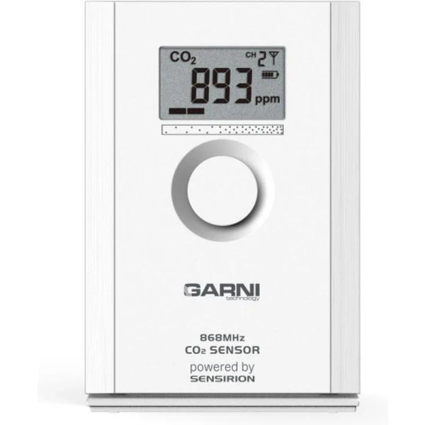 GARNI 102Q Vnútorné bezdrôtové čidlo koncentrácie CO2 biele - Senzory - Hlavný obrázok