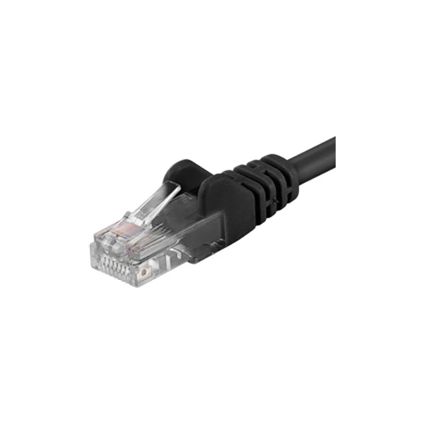 PremiumCord RJ45/RJ45 Cat6 UTP patch kábel 2m čierny - Káble a redukcie - Hlavný obrázok
