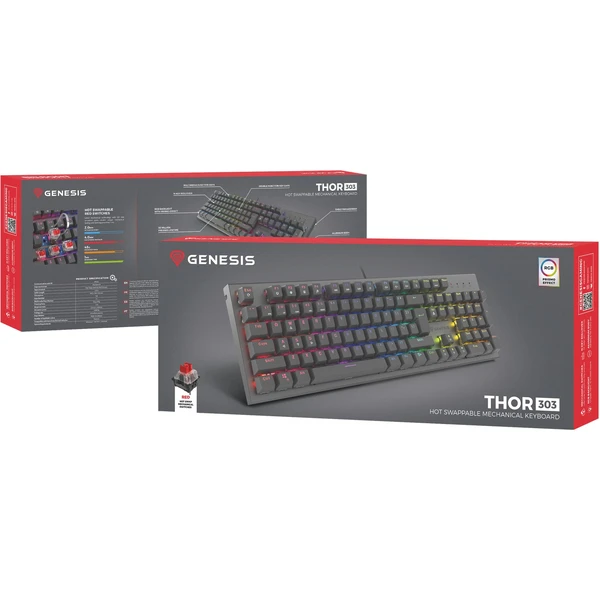 Genesis THOR 303 RGB mechanická klávesnica CZ/SK - Klávesnice - Obrázok S5I5000O01