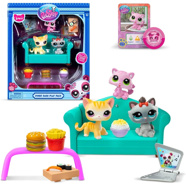 Set troch figúrok Hasbro Littlest Pet Shop večera - Figúrky - Hlavný obrázok
