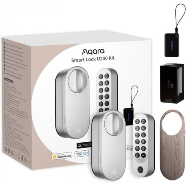AQARA Smart Lock U200 šikovný zámok strieborný