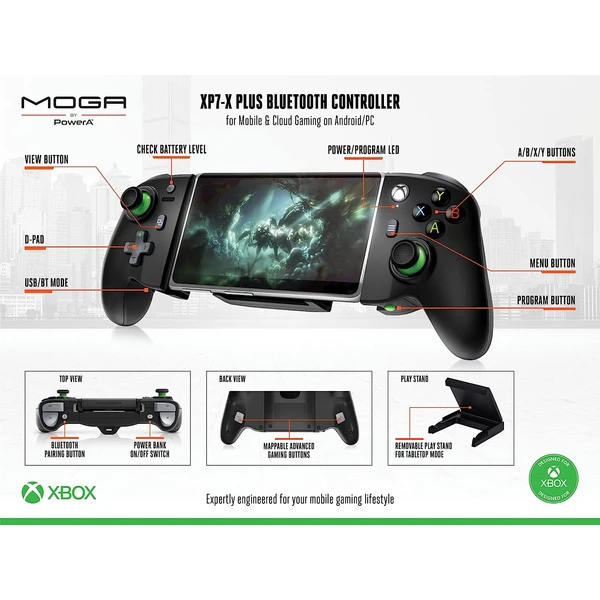PowerA MOGA XP7-X Plus herný ovládač pre Android/PC - Herné ovládače - Obrázok S5QS100501