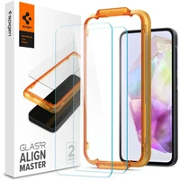 Spigen Glass tR AlignMaster 2 Pack tvrdené sklo Samsung Galaxy A35 - Ochranné fólie a sklo