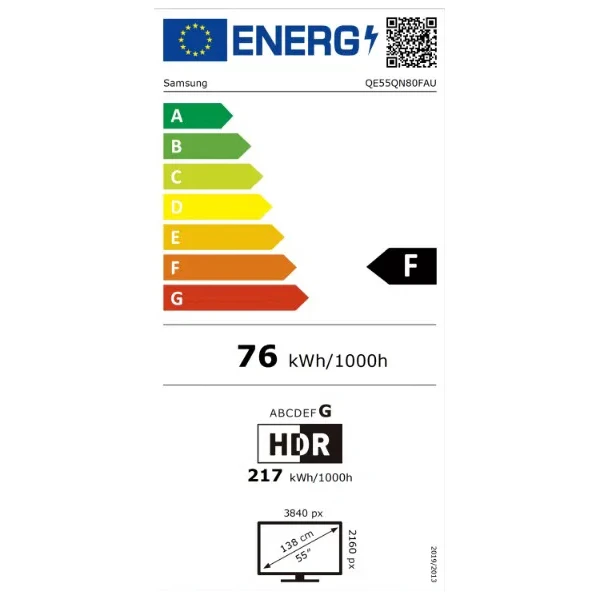 Samsung 4K Neo QLED smart TV QE55QN80F 55" - Televízia - Obrázok S64G000N01