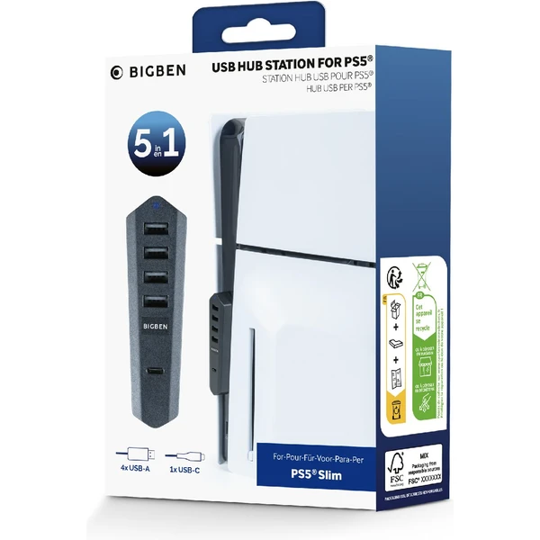 Bigben USB hub pre PlayStation 5 Slim - USB huby - Obrázok S6N2000O01