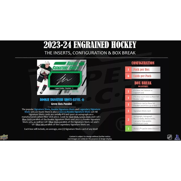 Hokejové karty 2023-24 Upper Deck Engrained Hockey Hobby Box - Hokejové karty - Obrázok S7IB000N01