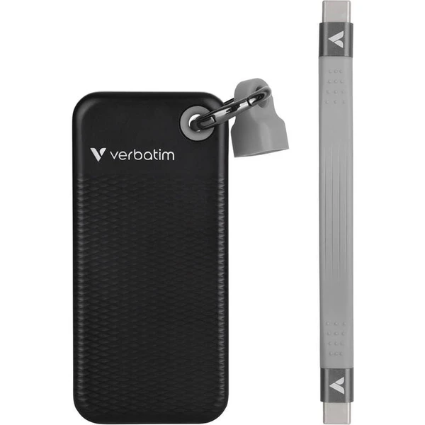 Verbatim Pocket SSD 1TB USB-C čierna/šedá - SSD - Obrázok S7JD000P01
