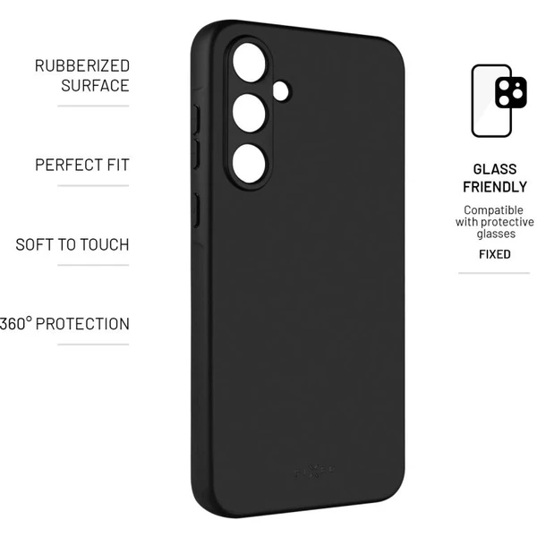FIXED Story silikónový kryt Samsung Galaxy A35 5G čierny - Puzdra - Obrázok S7M2000O01