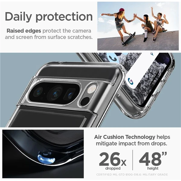 Spigen Ultra Hybrid kryt pre Google Pixel 8 Pro Číra - Puzdra - Obrázok S7SA000601