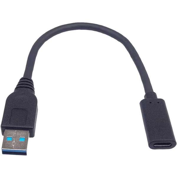 PremiumCord USB-A/USB-C redukcia 0,2m čierna - Káble a redukcie - Hlavný obrázok