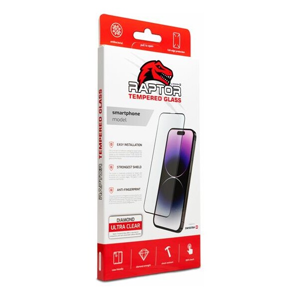 E-shop Swissten Raptor Diamond ultra clear 3D temperované skloXiaomi Redmi Note 12 čierne