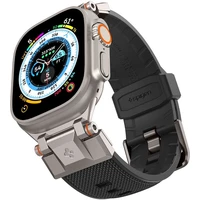 Spigen DuraPro Armor remienok Apple Watch Ultra 49/46/45/44/42mm strieborný/čierny - Remienky