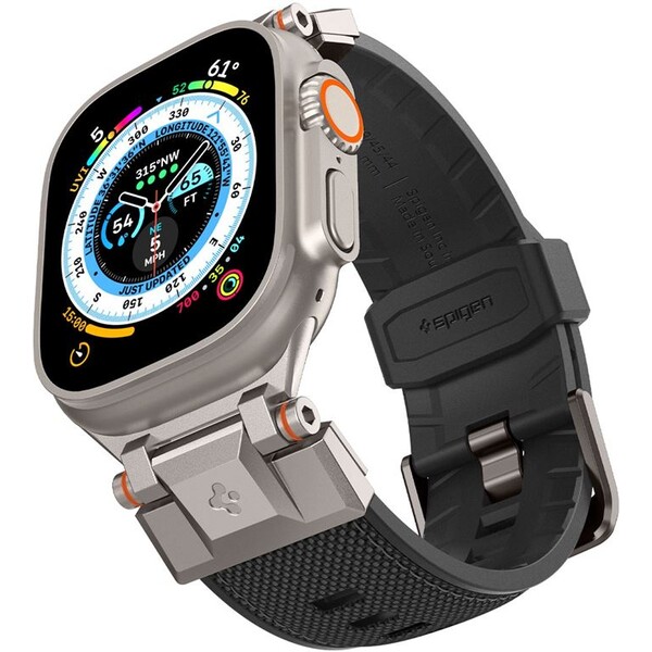 E-shop Spigen DuraPro Armor remienok Apple Watch Ultra 49/46/45/44/42mm strieborný/čierny
