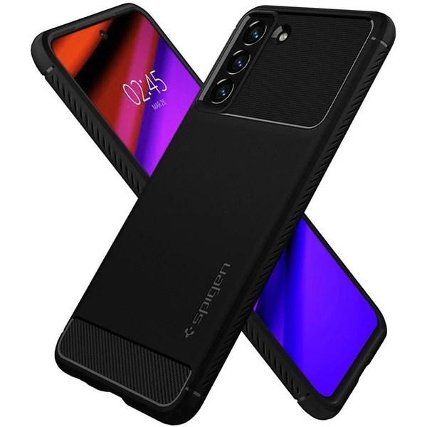 Spigen Rugged Armor kryt Samsung Galaxy S21 FE 5G čierny - Puzdra - Obrázok S9E0700301
